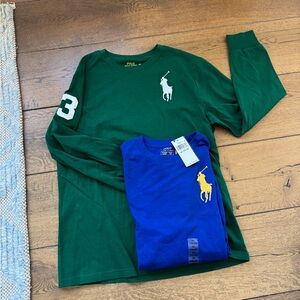 Ralph Lauren Blue and Green Polo Shirts